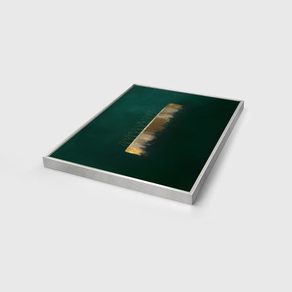 Last Supper  Framed Canvas Christian Wall Art, Jesus and Disciples Emerald Green Painting, Modern Minimalist Sacred Wall Decor, Faith Artwork | Artelior